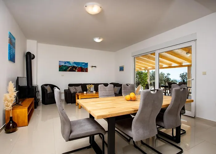 Sea View *big Pool * Bbq * Direct Sea Access Kampor
